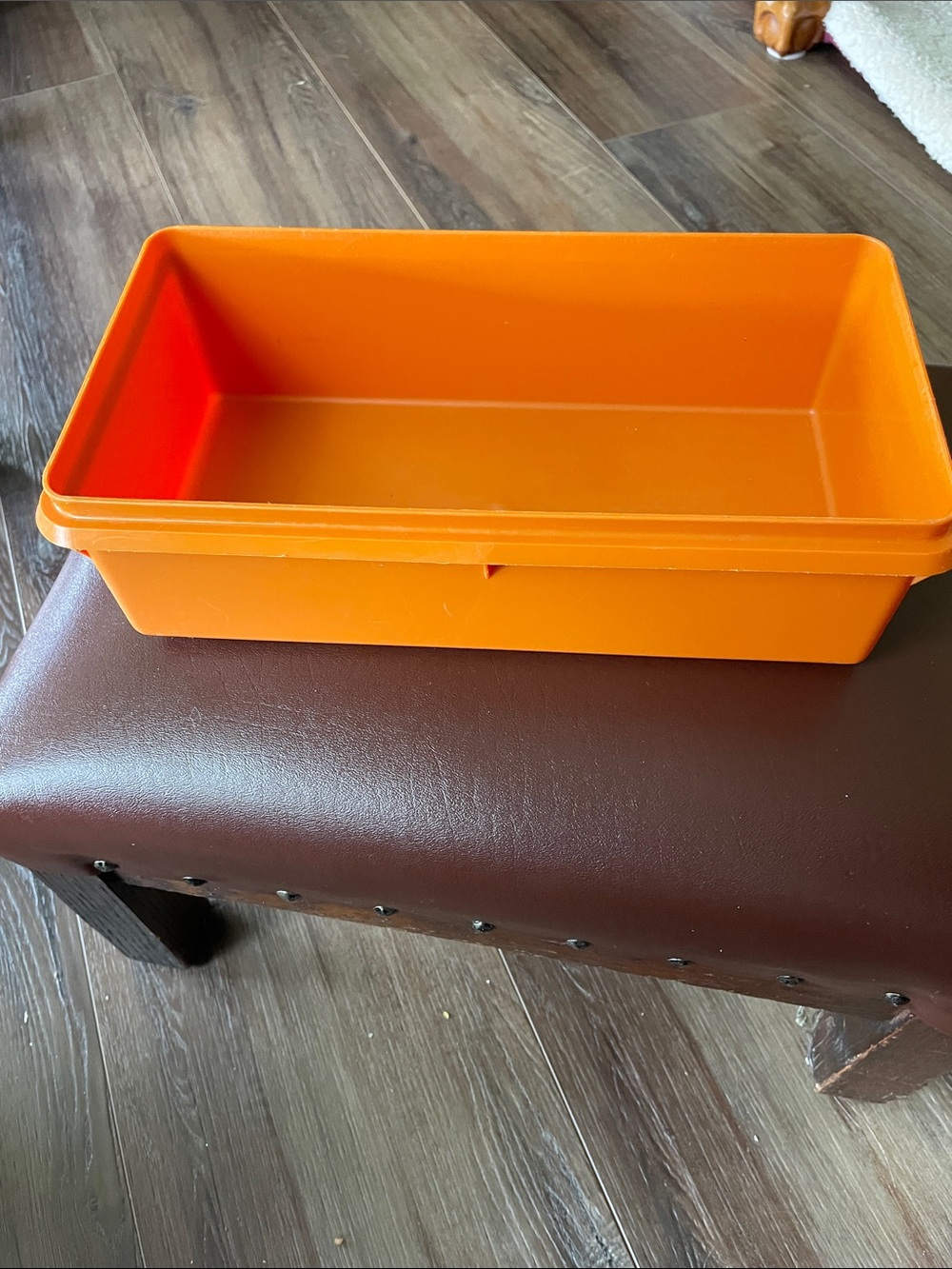 VTG Tupperware #677-7 Rectangular Cracker Bread Container REPLACEMENT (NO lid)